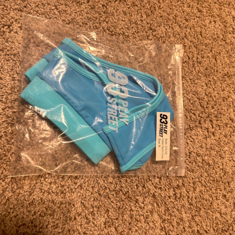 93 Play Street Chloe high rise bikini bottom medium Atlantic Ocean color - Picture 4 of 4